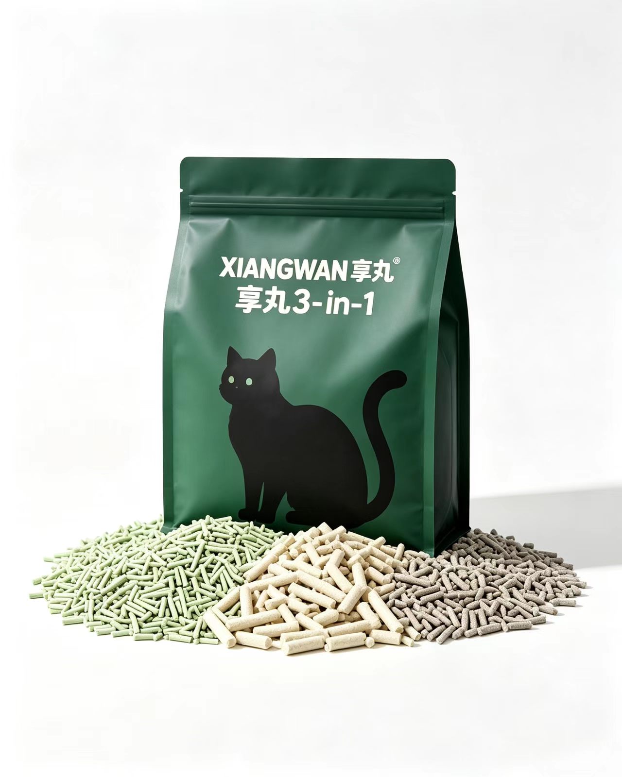 XIANGWAN 3-in-1 Mixed Cat Litter